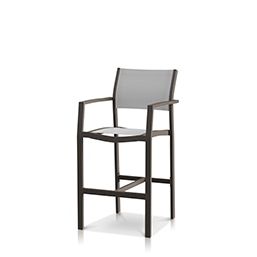 Bar Arm Chair Tex Gray Frame / Cloud Gray Sling